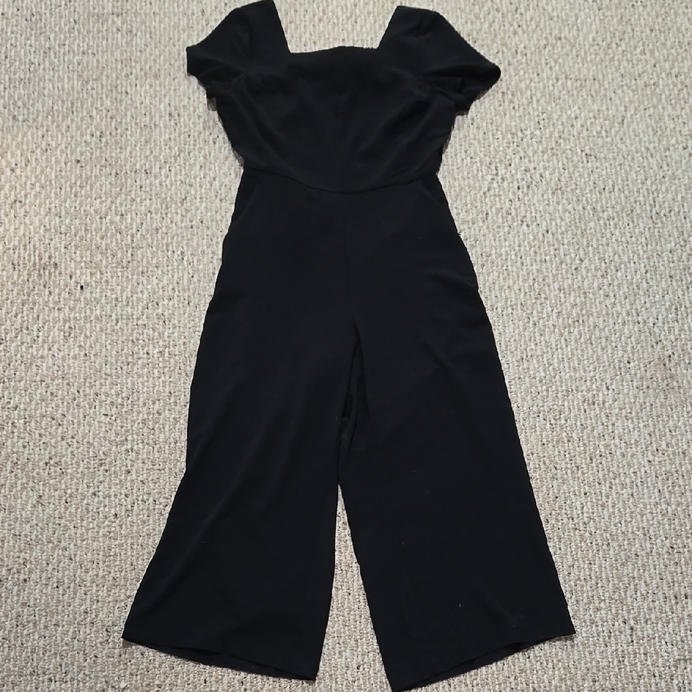 Elegant Black Open Back Jumpsuit